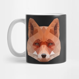 Low Poly Red Fox Design Mug